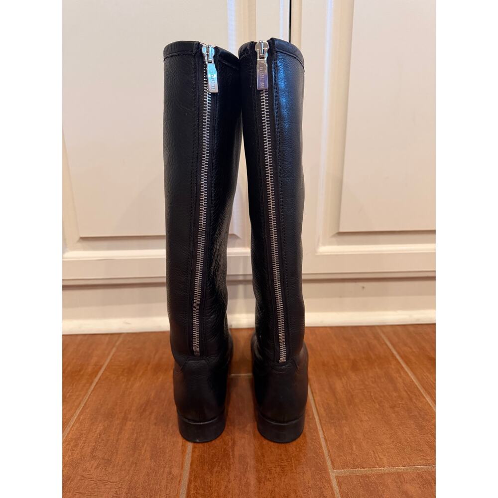 La Canadienne Black Leather Tall Boots Back Zipper Riding Boot 32927 Women's 6 - Picture 5 of 10